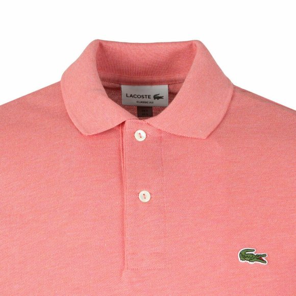 🐊LACOSTE CLASSIC FIT Piqué POLO, Veil Pink, 3XL - Picture 2 of 3